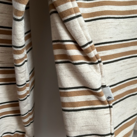 Quicksilver Crewneck Sweatshirt Neutral Stripe - Picture 6 of 7